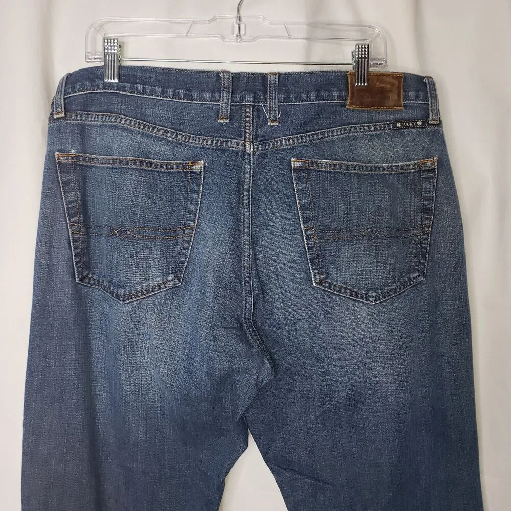 LUCKY BRAND  429 Classic Straight Leg Denim Blue Jeans Mens Size 36 X 32